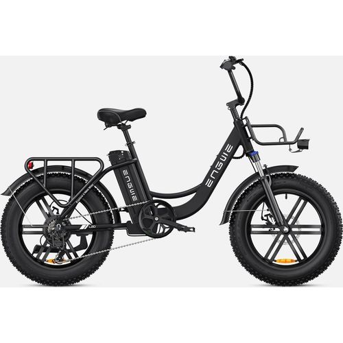 ENGWE L20 Boost E Bike Elektrofahrräder-Ebike 48V 13Ah , E Bike 20 * 4.0Zoll, E-Bike 7-Gang Getriebe LCD-Display City E-Bikes & E-Hollandräder Schwarz