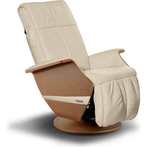Massagesessel Keyton Vintage H10 Farbe: Beige | Holz: Walnuss