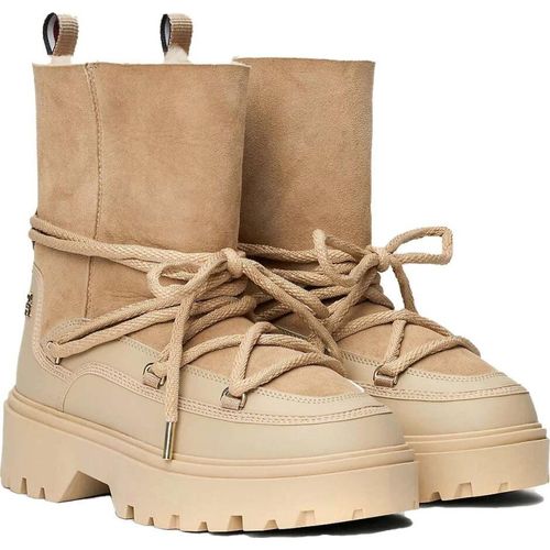 Tommy Hilfiger Damen Stiefeletten FW0FW08085 AEG Farbe: Beige Größe: 38