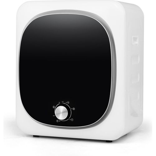 800W Wäschetrockner mit 5 Programme, mini Ablufttrockner 5kg mit Timer & Überhitzungsschutz & Mehrfachfiltration (Weiß)
