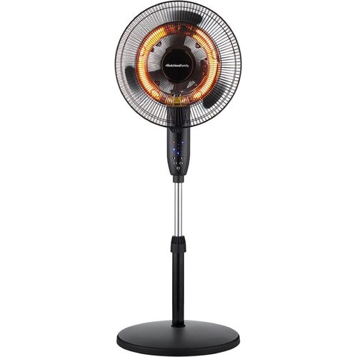 SUN Standventilator mit Karbon-Heizelementen – Heizlüfter mit 1800W Leistung und Fernbedienung