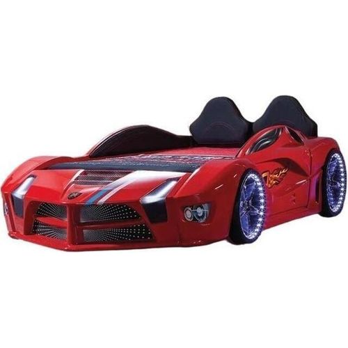 Rennwagen Auto Bett Matratze Kinderbett Autobett Kinderzimmer Möbel LED