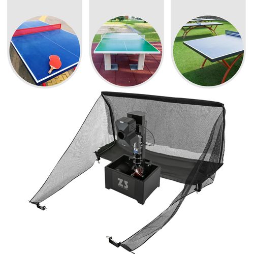 Ping Pong Ball Maschine mit Netz, Automatische Tischtennismaschine, Ping Pong Ball Wurfmaschine