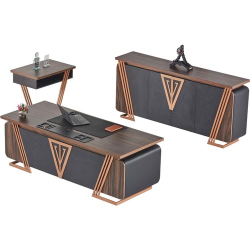 Schreibtisch Bürotisch Sideboard Beistelltisch Büroeinrichtung Edelstahl