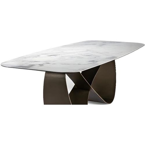 Tisch Holz Tische Modern Design Esszimmer Metall Ess Luxus Tisch