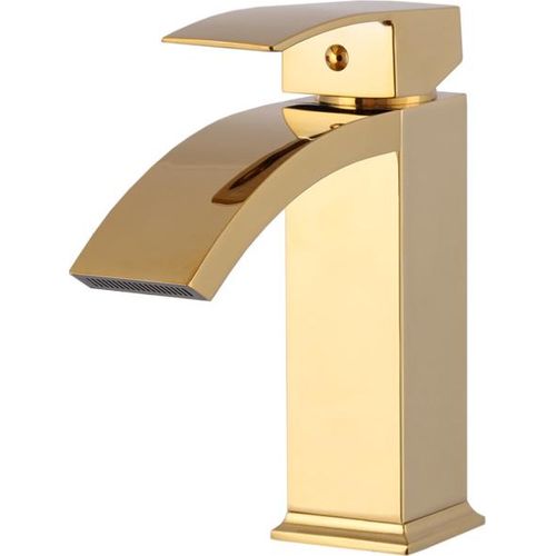 Gold Niedrige Kaskaden-Wasserfall-Waschtischarmatur