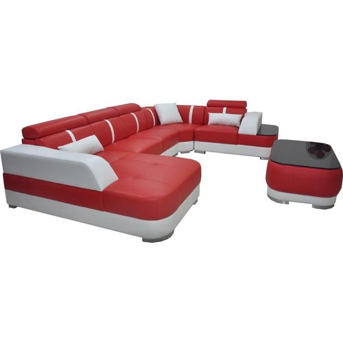 Design Eck Couch Sitz Leder Polster Ecke Garnitur Wohnlandschaft Sofas Neu Sofa