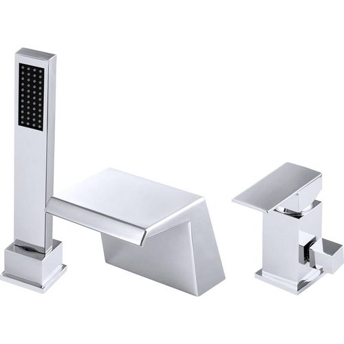 3-Loch-Wannenbatterie Cascade Chrome Naro