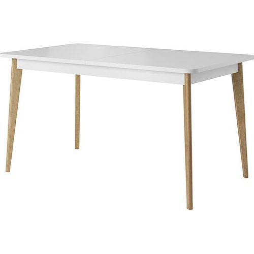 Tisch PST140 Esstisch Ausziehbar 140-180 cm Weiß / Eiche Riviera