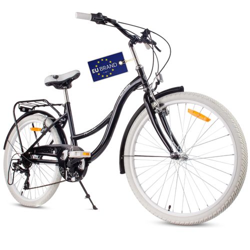 Mädchen fahrrad 24 Zoll für das Heilige Abendmahl mit SHIMANO 7-Gang Flower bike schwarz Sun Baby