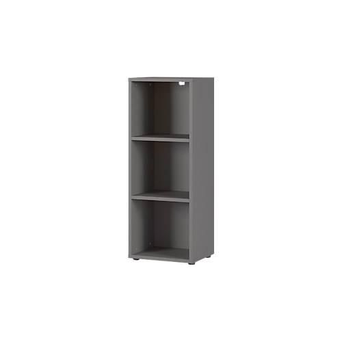 Aktenregal Porto, 2 Einlegeböden, 3 OH, B 450 x T 400 x H 1200 mm, graphit