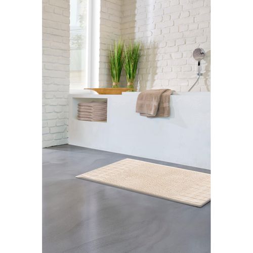 Badematte GRUND Gr. 2, beige (natur), rechteckig (60cm x 90cm),, Badematten