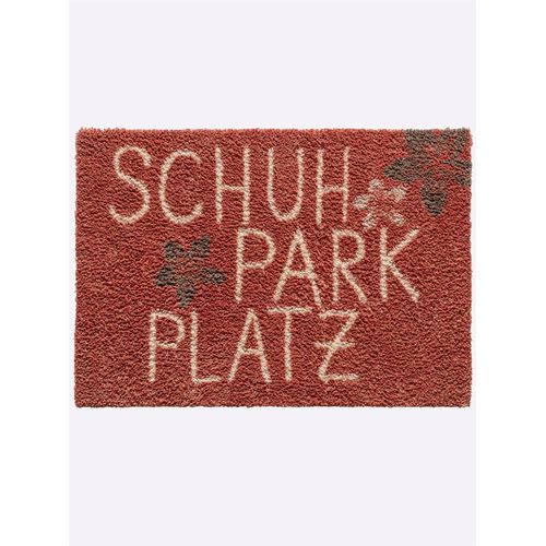 Fußmatte AKZENTE FEEL Gr. 1, orange (terra), B:35cm H:7mm L:50cm, Polyester, Kunstfaser, Gummi, Teppiche