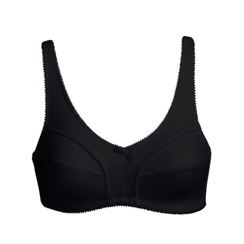 Soft-BH VIANIA, Damen, Gr. 100, Cup D, schwarz, 100% Baumwolle, BHs