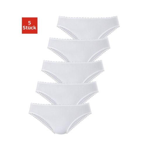 Jazz-Pants Slips PETITE FLEUR, Damen, Gr. 34, weiß, Microfaser, Obermaterial: 92% Polyamid, 8% Elasthan, unifarben, körpernah, Unterhosen, aus weicher Microfaser