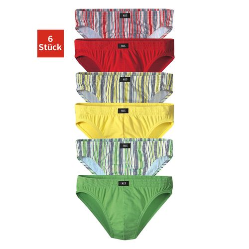 Slip H.I.S, Herren, Gr. XL, bunt, Jersey, Obermaterial: 92% Baumwolle, 8% Elasthan (LYCRA), unifarben, gestreift, körpernah, Unterhosen, klassisch geschnitten