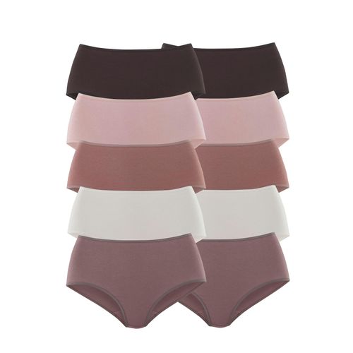 Taillenslip PETITE FLEUR, Damen, Gr. 56/58, beige (pastell), Single Jersey, Obermaterial: 95% Baumwolle, 5% Elasthan, unifarben, körpernah, Unterhosen, aus elastischer Baumwolle