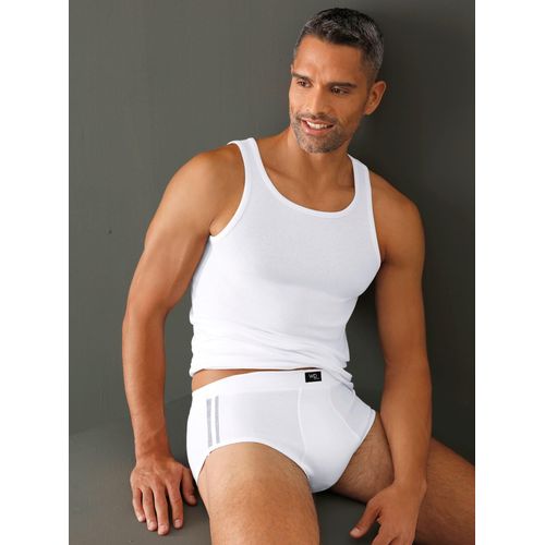Slip WÄSCHEPUR, Herren, Gr. 10, 3 St., weiß, 93% Baumwolle, 7% Elasthan, Unterhosen