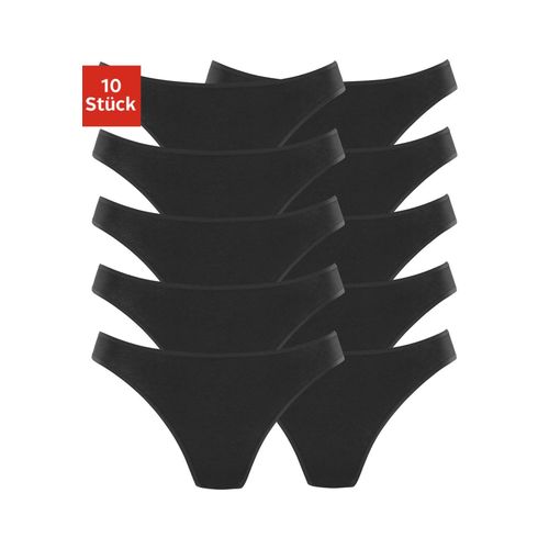 String PETITE FLEUR, Damen, Gr. 44/46, schwarz, Single Jersey, Obermaterial: 95% Baumwolle, 5% Elasthan, unifarben, körpernah, Unterhosen, aus elastischer Baumwolle