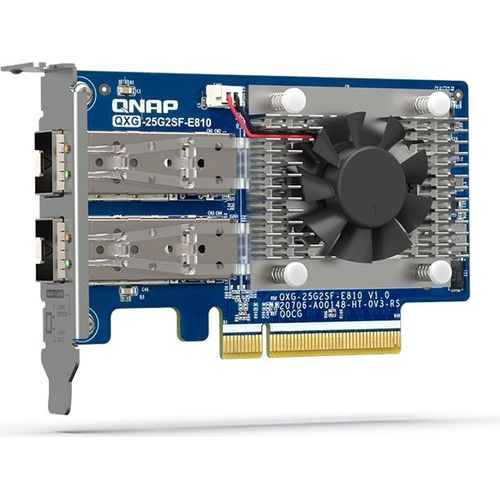 QNAP QXG-25G2SF-E810 Netzwerkkarte Eingebaut Faser 25000 Mbit/s