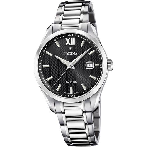 Festina Herren Uhr Swiss Edelstahlarmband silber D2UF20026/4