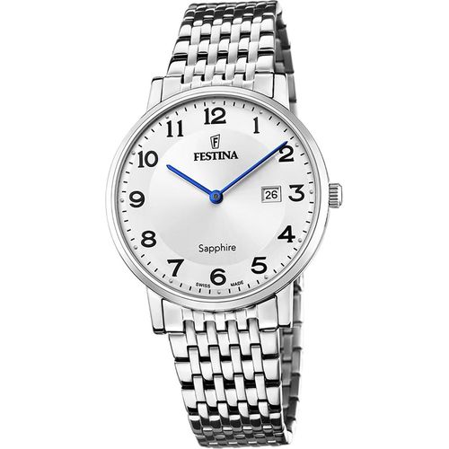 Festina Herren Uhr Swiss Edelstahlarmband silber D2UF20018/4