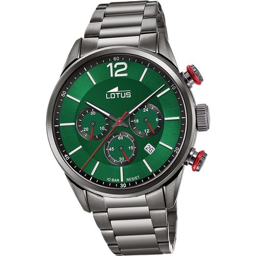 Lotus Edelstahl Herren Uhr Armbanduhr grau Luxus Elegant Classic D2UL18686/4