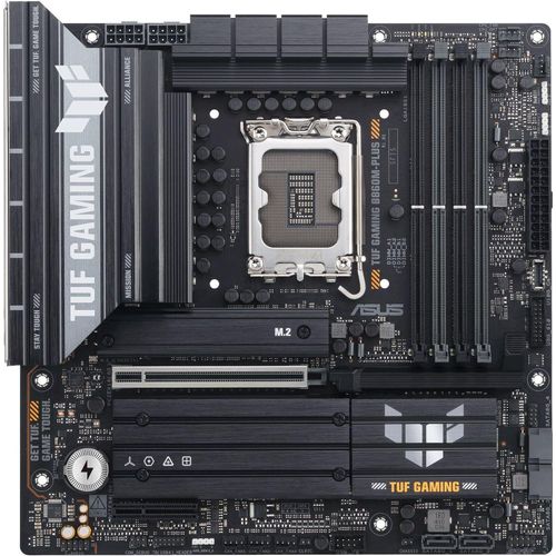 ASUS TUF GAMING B860M-PLUS - Motherboard - micro ATX - LGA1851-Sockel - B860 Chipsatz - USB-C 3.2 Gen 2x2, USB 3.2 Gen 2, USB 3.2 Gen 1, USB-C 3.2 Gen2 - 2.5 Gigabit LAN - Onboard-Grafik (CPU erforderlich)