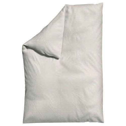 Schlafgut Bettdeckenbezug Woven Satin , Beige , Textil , Uni , 135-140x200 cm , Textiles Vertrauen - Oeko-Tex®, AZO-frei, Bsci, Oeko-Tex® Standard 100 , pflegeleicht, atmungsaktiv, bügelleicht, schadstoffgeprüft, weiche und anschmiegsame Oberfläche, dicht gewebtes Garn , Schlaftextilien, Bettwäsche, Bettwäsche, Satin-Bettwäsche