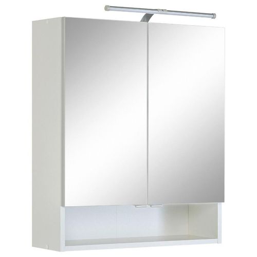 Held Spiegelschrank , Weiß , Holzwerkstoff , 1 Fächer , einzeln stellbar , 60x71x20 cm , individuell planbar , Badezimmer, Badezimmerspiegel,