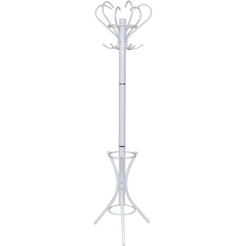Kleiderständer, weiß, H:178cm T:47cm Ø:47cm, Metall, HOFMANN LIVING AND MORE, Garderobenständer, Garderobenständer