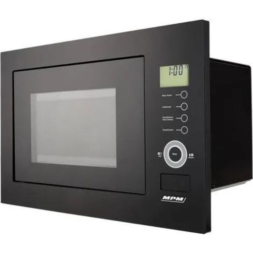MPM - Einbau-Mikrowelle - Kombi-Ofen - Dampfreinigung - 11 Programme - 25 Liter - Max. 1100W - Schwarz