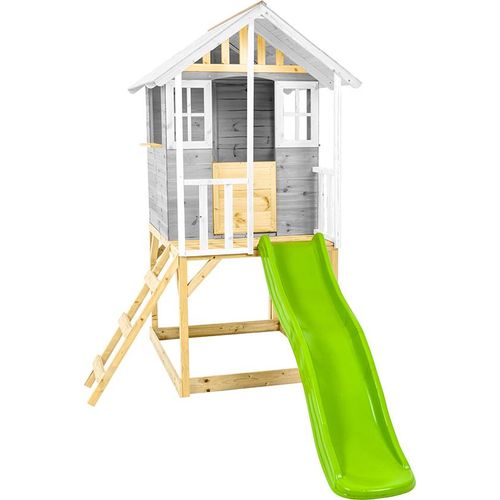 Zwerkules Valli 1 Kinder Stelzenhaus mit Rutsche Holz
