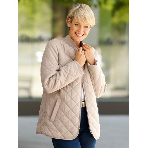Steppjacke CLASSIC BASICS, Damen, Gr. 42, beige (sesam), 100% Polyester, Wattierung:100% Polyester, unifarben, Langarm, Jacken