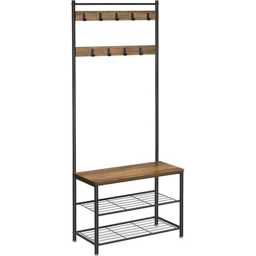 Wäscheständer, 70x32.5x175cm, Schwarz