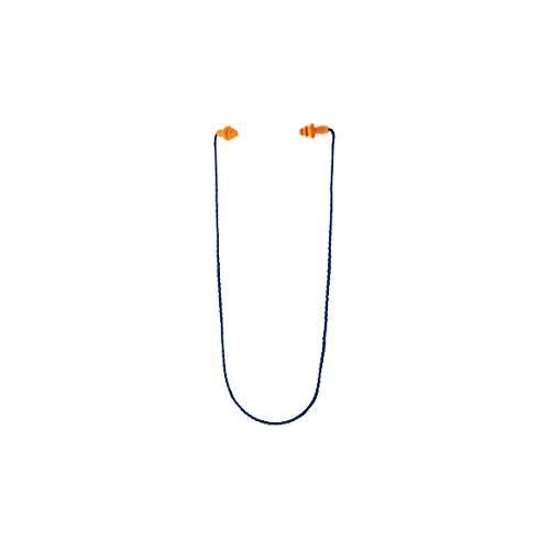 Gehörschutzstöpsel 3M 1271, wiederverwendbar, SNR-Wert 26 dB, mit Kordel, TPE, orange, 1 Paar, in Kissenverpackung
