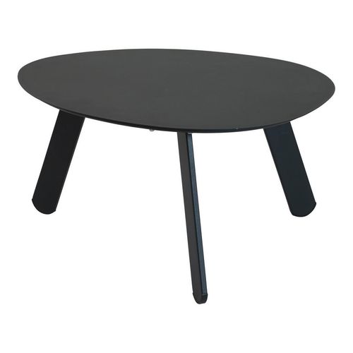 Ambia Garden Loungetisch , Schwarz , Metall , organisch , eckig , 55x46x28 cm , Loungemöbel, Loungetische