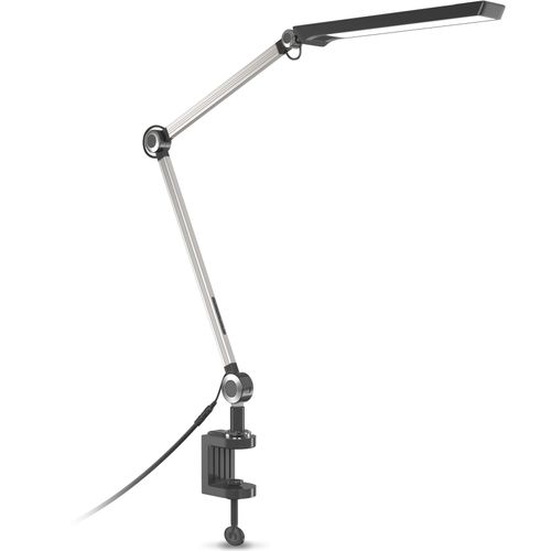 B.K.LICHT Klemmleuchte, silber (schwarz, silberfarben), H:66,7cm, Lampen, schwenkbar, Farbtemperatur einstellbar, CCT stufenlos dimmbar
