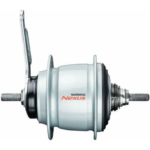 Shimano Nexus SG-C6001-8C 8 Gang Getriebenabe E-Bike Fahrrad Inter 8 Schaltungsnabe Cityrad Tourenrad mit Rücktrittbremse, Farbe:silber, Größe:Einbaumaß 132 mm Achse 184 mm, Ausführung:36 Loch