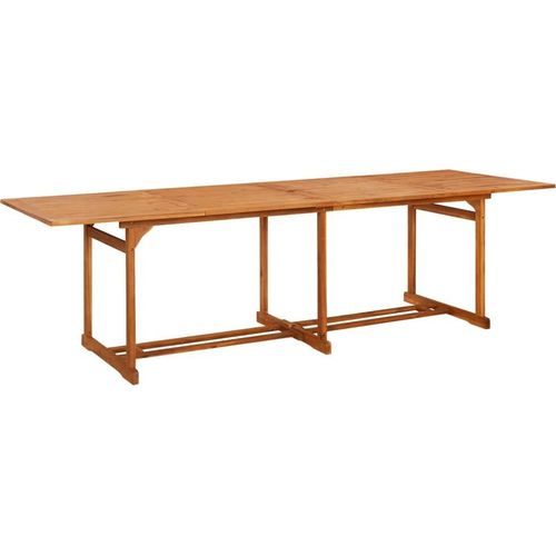 Garten-Esstisch 280x90x75 cm Massivholz Akazie