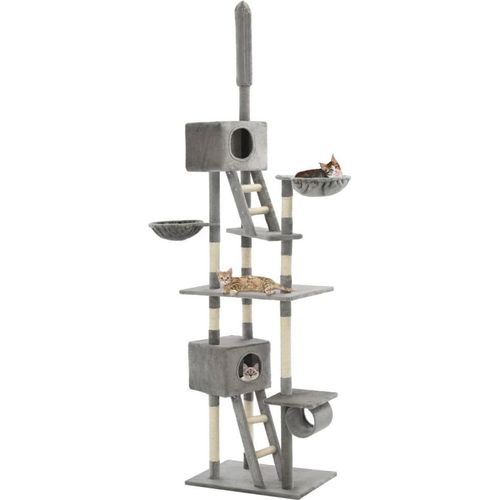 Katzen-Kratzbaum Sisal 230 - 260 cm Grau