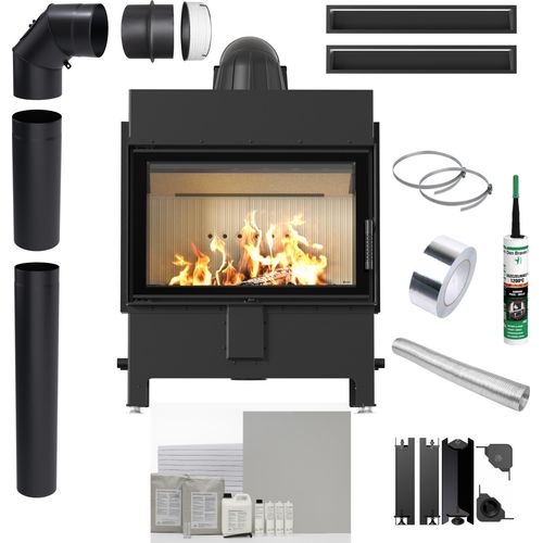 Kamin Kamineinsatz KRATKI LUCY 14 kW fi 200 EKO Einbauset