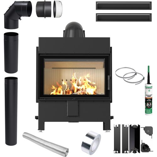 Kamin KRATKI LUCY 14 kW Ø200 Ökodesign Rohrsatz Luft