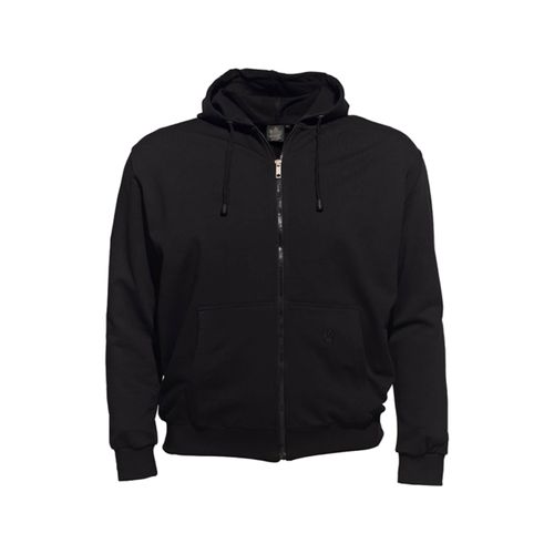 Sweatjacke AHORN SPORTSWEAR, Herren, Gr. XXL, schwarz, 70% Baumwolle, 30% Polyester, bestickt, unifarben, sportlich, normal, ohne Ausschnitt, Langarm, Sweatjacken, in Oversize Passform