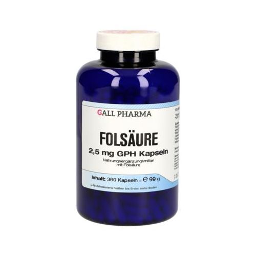 FOLSÄURE 2,5 mg GPH Kapseln 360 St