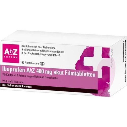 Ibuprofen AbZ 400 mg akut - bei Schmerzen 50 St
