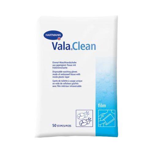 VALACLEAN Film Einmal-Waschhandschuhe 50 St