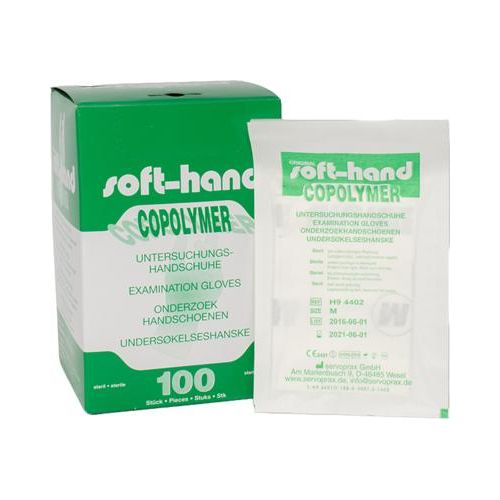 HANDSCHUHE Einmal Copolymer steril Gr.S 100 St