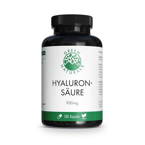 GREEN NATURALS Hyaluronsäure 930 mg vegan Kapseln 180 St
