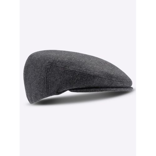 Schirmmütze CASUAL LOOKS, Damen, Gr. 57, grau (anthrazit), Wolle, Mützen
